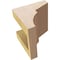 Ekena Millwork 4"W x 4"D x 4"H Wide Monterey Rough Cedar Woodgrain TimberThane Corbel, Primed Tan CORUR04X04X04MONRCPR - alternate 5